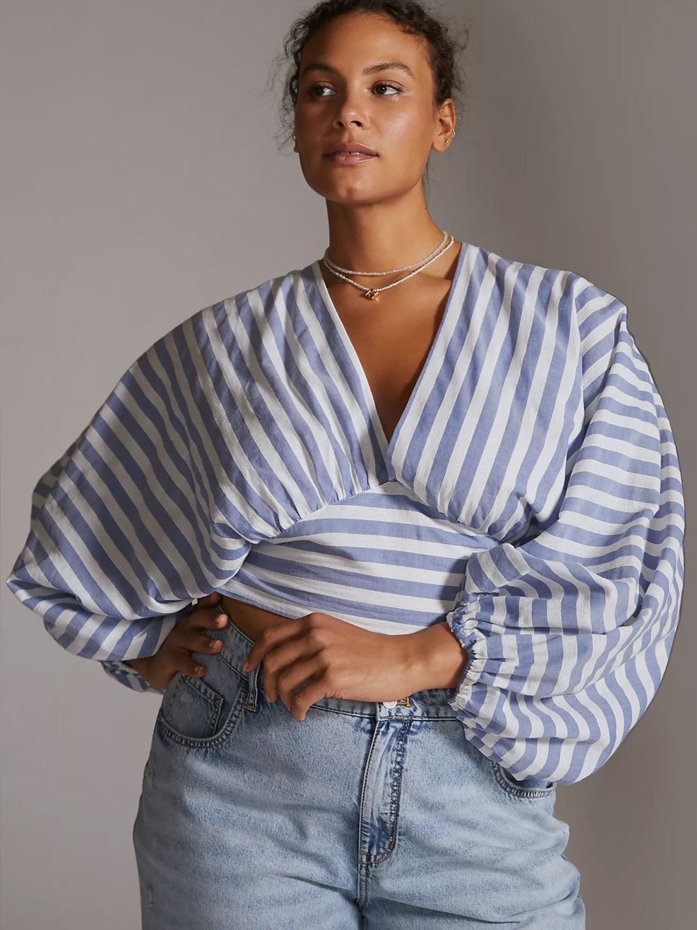 Anthropologie NWT DOLAN V-Neck Blouse large